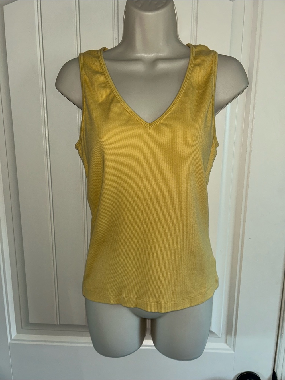 NEW Hard Tail Yellow V-Neck Tank Top Sz L